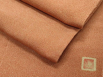 平和屋着物●江戸小紋　作家物　鮫小紋柄　鬼しぼ縮緬　ロング丈　正絹　逸品　CABA1290gh