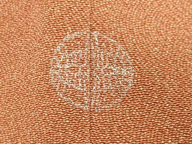 平和屋着物●江戸小紋　作家物　鮫小紋柄　鬼しぼ縮緬　ロング丈　正絹　逸品　CABA1290gh