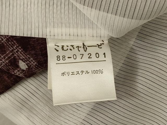 平和屋着物＊夏物 こむさでもーど・COMME CA DU MODE 小紋 紗 舞桜文 洗える着物 未使用 AABC9936jd