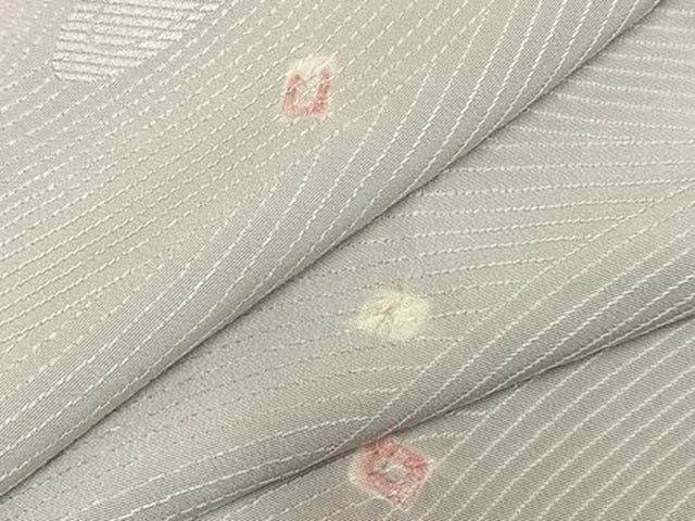 平和屋着物▽上質な小紋 単衣 絞り 散らし文 正絹 逸品 AABD0083fy