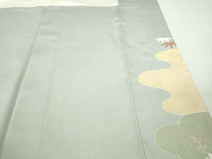 平和屋本店●極上　創業460年・千總　訪問着　駒刺繍　吉祥花文　金彩　逸品　DZAB2292kh6
