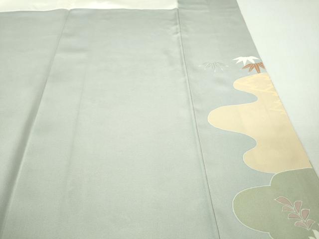 平和屋本店●極上　創業460年・千總　訪問着　駒刺繍　吉祥花文　金彩　逸品　DZAB2292kh6