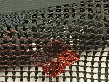 平和屋着物▽羽織 スリーシーズン 春夏秋 塵除け 扇面花文 黒地 正絹 逸品 未使用 AABD0147fy