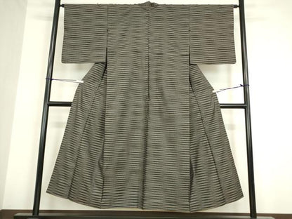 平和屋着物●本場大島紬 霞文 正絹 逸品 DAAY9219az