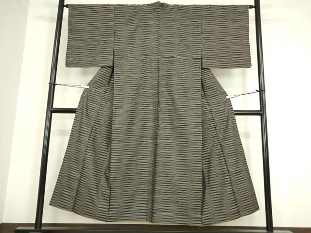 平和屋着物●本場大島紬 霞文 正絹 逸品 DAAY9219az