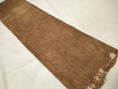 平和屋本店▼和装小物　レトロ木綿　手織　柿渋染　酒袋　材料用　逸品　DAAW8276zzz