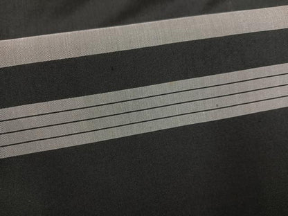 平和屋着物●上質な紬 横段文 正絹 逸品 AABD3421ph