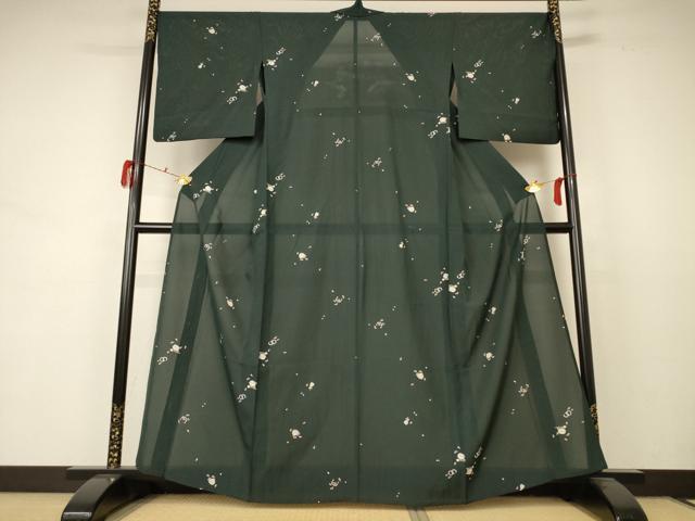 平和屋着物＊夏物 小紋 絽 茶道具 正絹 逸品 AABD3316jd