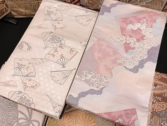 平和屋着物■袋帯 西陣 まとめて100点 鳳凰 向かい鶴 蝶 更紗 花柄 宝相華 楽器 金銀糸 など 着用可能多数 未使用品あり 全て正絹 mmm004