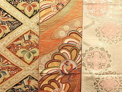 平和屋着物■袋帯 西陣 まとめて100点 鳳凰 向かい鶴 花柄 宝相華 相良刺繍 金銀糸 など 着用可能多数 未使用品あり 全て正絹 mmm010