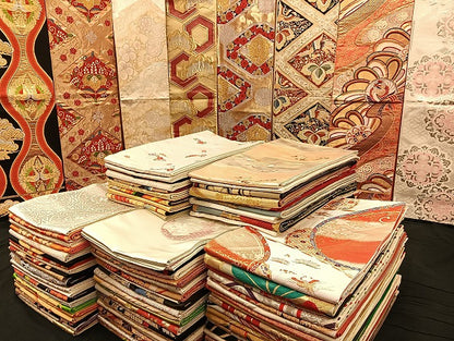 平和屋着物■袋帯 西陣 まとめて100点 鳳凰 向かい鶴 花柄 宝相華 相良刺繍 金銀糸 など 着用可能多数 未使用品あり 全て正絹 mmm010