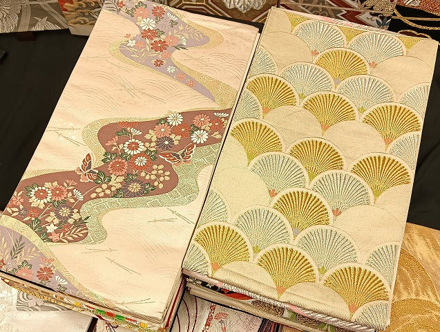 平和屋着物■袋帯 西陣 まとめて100点 鳳凰 向かい鶴 向かい蝶 更紗 花柄 宝相華 正倉院 佐賀錦 金銀糸  未使用品あり 全て正絹 mmm009