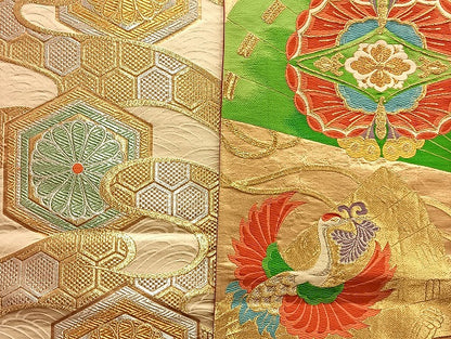 平和屋着物■袋帯 西陣 まとめて100点 鶴 向かい蝶 更紗 花柄 宝相華 金銀糸 など 着用可能多数 未使用品あり 全て正絹 mmm005