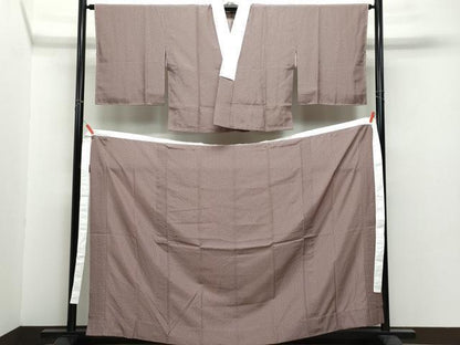 平和屋着物●長襦袢 無双仕立て 二部式 市松文様 正絹 逸品 CAAZ8327vf