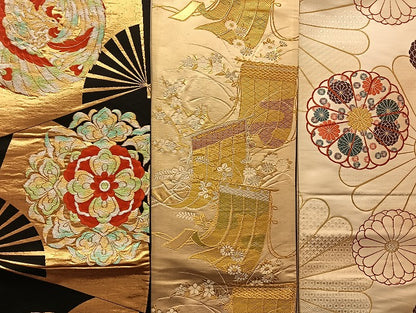 平和屋着物■袋帯 西陣 まとめて100点 鳳凰 鴛鴦 人物 向かい蝶 風景 花柄 宝相華 正倉院 服部織物 金銀糸 未使用品あり 全て正絹 mmm017