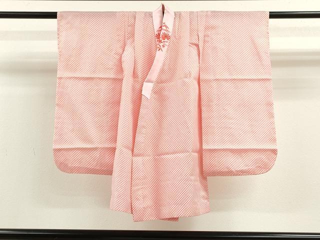 平和屋着物[]七五三　女の子　３歳　祝着　三つ身　長襦袢・被布セット　リス　赤色　洗える着物　CAAZ7037ze