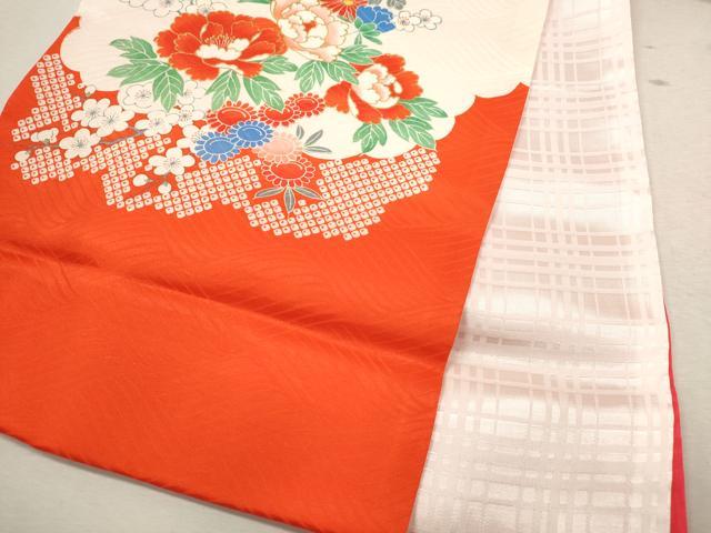 平和屋着物[]お宮参り　女の子　祝着　産着　初着　のしめ　駒刺繍　花車文　金彩　逸品　CAAZ7050ze