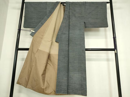 平和屋着物●男性　紬　霞文　正絹　逸品　DAAY9264az