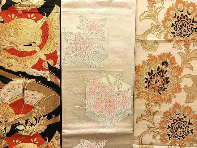 平和屋着物■袋帯 西陣 まとめて100点 向かい鳳凰 鶴 孔雀 人物 蝶 更紗 花柄 楽器 金銀糸 など 着用可能多数 未使用品有 全て正絹 mmm031