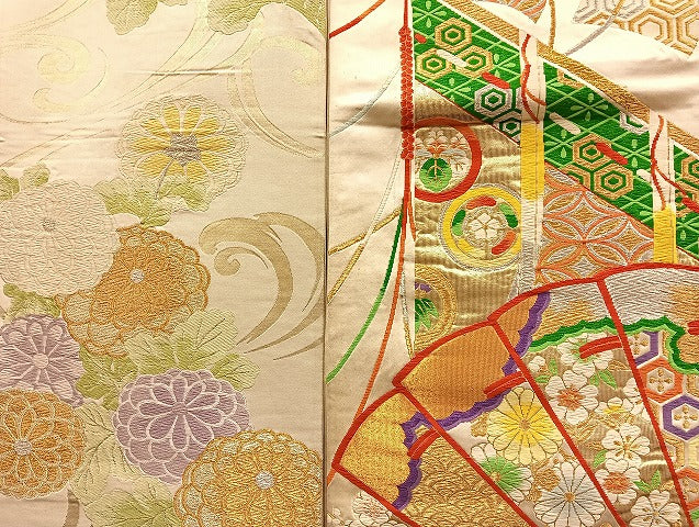 平和屋着物■袋帯 西陣 まとめて100点 向かい鳳凰 向かい鶴 尾長鳥 蝶 花柄 七宝 佐賀錦 金銀糸 など 未使用品あり 全て正絹 mmm039