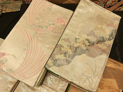 平和屋着物■袋帯 西陣 まとめて100点 鳳凰 蝶 更紗 花柄 七宝 正倉院 金銀糸 など 着用可能多数 未使用品あり 全て正絹 mmm036