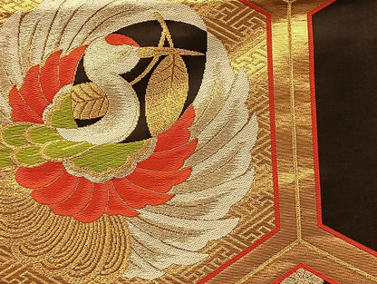 平和屋着物■袋帯 西陣 まとめて100点 向かい鶴 孔雀羽 蝶 花柄 七宝 正倉院 佐賀錦 金銀糸 など 未使用品あり 全て正絹 mmm025