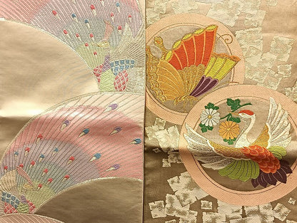 平和屋着物■袋帯 西陣 まとめて100点 鳳凰 鶴 尾長鳥 孔雀 蝶 風景 更紗 花柄 正倉院 佐賀錦 金銀糸 など 未使用品あり 全て正絹 mmm037
