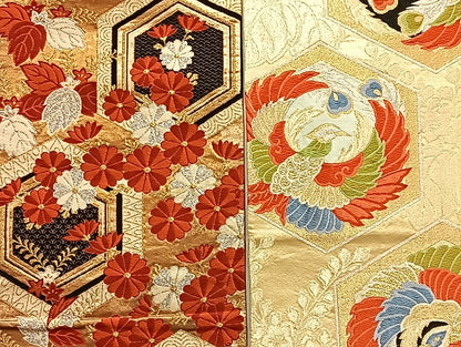 平和屋着物■袋帯 西陣 まとめて100点 向かい鳳凰 孔雀羽 蝶 松竹梅 更紗 花柄 正倉院 金銀糸 など 未使用品あり 全て正絹 mmm035