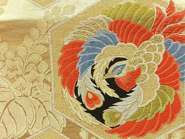 平和屋着物■袋帯 西陣 まとめて100点 向かい鳳凰 孔雀羽 蝶 松竹梅 更紗 花柄 正倉院 金銀糸 など 未使用品あり 全て正絹 mmm035