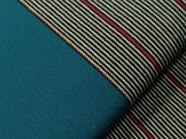 平和屋着物●つけ帯 縞 正絹 逸品 CABA2167dy