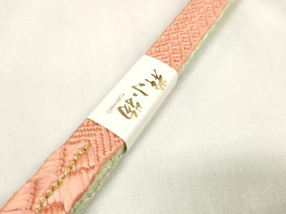 平和屋着物●和装小物 帯締め・帯揚げセット 螺鈿 地紙花文 手組紐 金糸 金彩 逸品 未使用 DAAW8428zzz