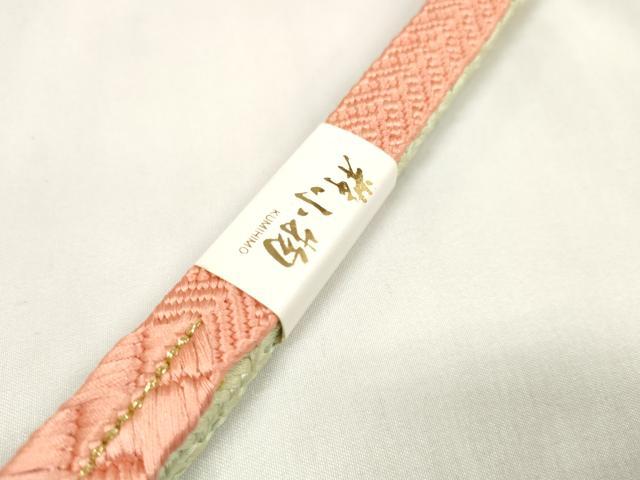 平和屋着物●和装小物 帯締め・帯揚げセット 螺鈿 地紙花文 手組紐 金糸 金彩 逸品 未使用 DAAW8428zzz