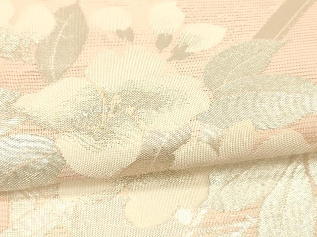 平和屋着物＊夏物　六通柄袋帯　草花文　銀糸　正絹　逸品　DAAZ4280cm 平和屋着物＊夏物 六通柄袋帯 草花文 銀糸 正絹 逸品 DABE6158cm