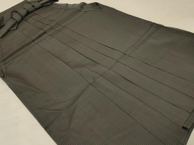 平和屋着物＊夏物 男性 行灯袴 縞 正絹 逸品 AABD4508jd