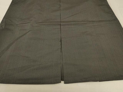 平和屋着物＊夏物 男性 行灯袴 縞 正絹 逸品 AABD4508jd