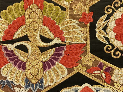平和屋着物■袋帯 西陣 まとめて100点 鳳凰 向かい鶴 孔雀 人物 風景 更紗 花柄 正倉院 金銀糸 など 未使用品あり 全て正絹 mmm047