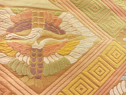 平和屋着物■袋帯 西陣 まとめて100点 鳳凰 向かい鶴 人物 風景 更紗 花柄 宝相華 楽器 駒刺繍 金銀糸 など 未使用品あり 全て正絹 mmm052