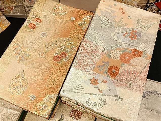 平和屋着物■袋帯 西陣 まとめて100点 鳳凰 鶴 人物 向かい蝶 更紗 花柄 宝相華 正倉院 金銀糸 など 未使用品あり 全て正絹 mmm048