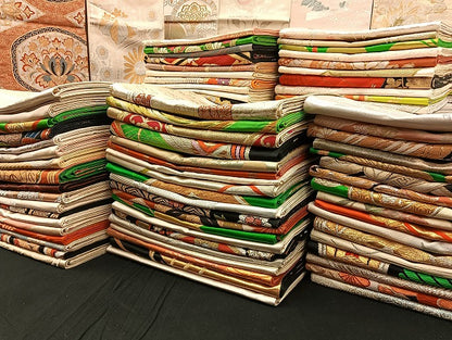 平和屋着物■袋帯 西陣 まとめて100点 鳳凰 鶴 人物 向かい蝶 更紗 花柄 宝相華 正倉院 金銀糸 など 未使用品あり 全て正絹 mmm048
