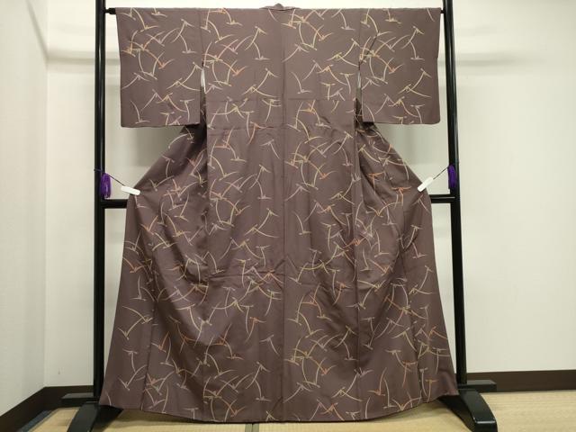 平和屋着物●上質な小紋　飛鳥文　金彩　正絹　逸品　CABA1347gh