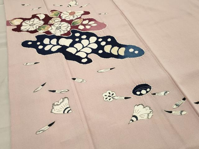 平和屋着物●訪問着　辻が花　絞り　正絹　逸品　CABA1361gh