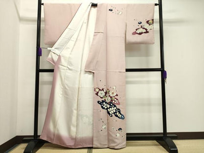 平和屋着物●訪問着　辻が花　絞り　正絹　逸品　CABA1361gh