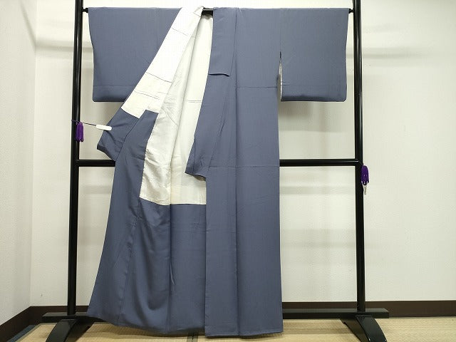 平和屋着物●上質な色無地　紅碧色　正絹　逸品　CABA1306gh