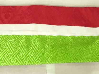 平和屋本店[]極上　七五三　女の子　7歳　祝着・襦袢セット　駒刺繍　花毬文　金彩　逸品　新品　DZAB2189kh6