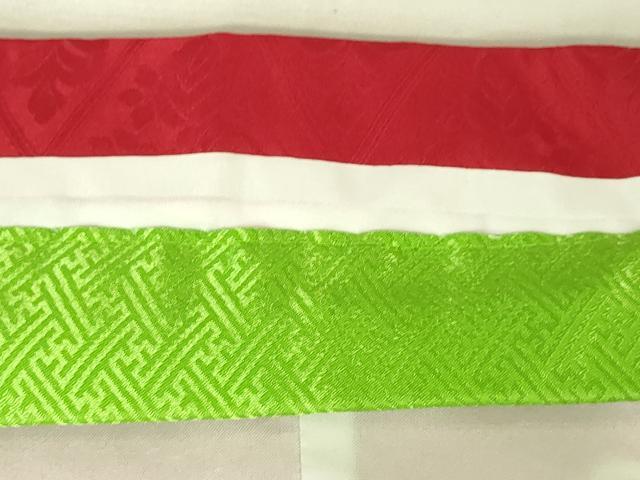 平和屋本店[]極上　七五三　女の子　7歳　祝着・襦袢セット　駒刺繍　花毬文　金彩　逸品　新品　DZAB2189kh6