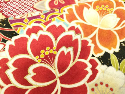 平和屋本店[]極上　七五三　女の子　7歳　祝着・襦袢セット　駒刺繍　花毬文　金彩　逸品　新品　DZAB2189kh6
