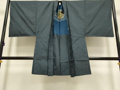 平和屋着物■極上　男性　本場大島紬　アンサンブル　長羽織　100亀甲　総詰め　逸品　未使用　DZAB2712kh6