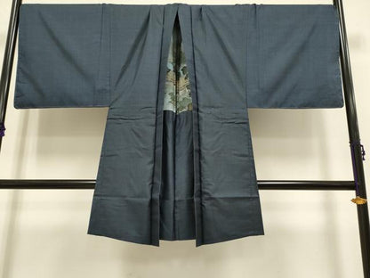 平和屋着物■極上　男性 本場大島紬 アンサンブル キングサイズ 長羽織 100亀甲 総詰め　新納光夫作　証紙付き　逸品　未使用　DZAB2741kh6
