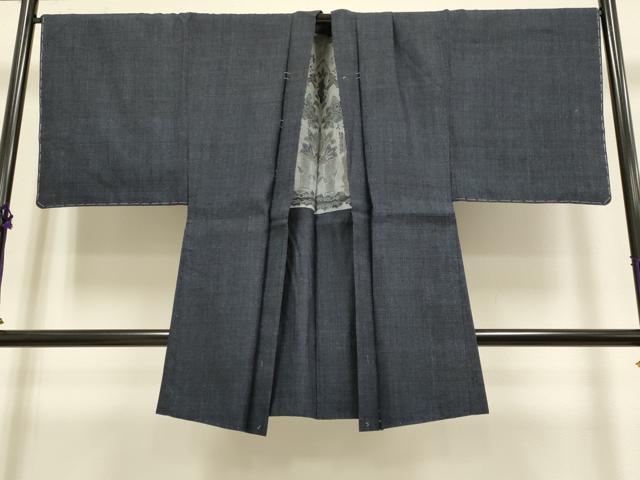 平和屋本店■極上　男性 本場結城紬 重要無形文化財 アンサンブル 小倉謹製 長羽織 100亀甲　総詰め　証紙付き　逸品　未使用　DZAB2750kh6