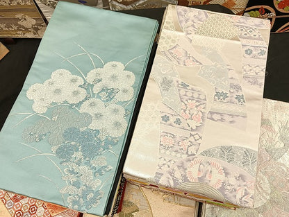 平和屋着物■袋帯 西陣 まとめて100点 鳳凰 向かい鶴 孔雀 蝶 更紗 花柄 正倉院 楽器 金銀糸 など 未使用品あり 全て正絹 mmm062
